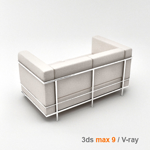 3d le corbusier lc2 2 - chair 2 05 by lajhar